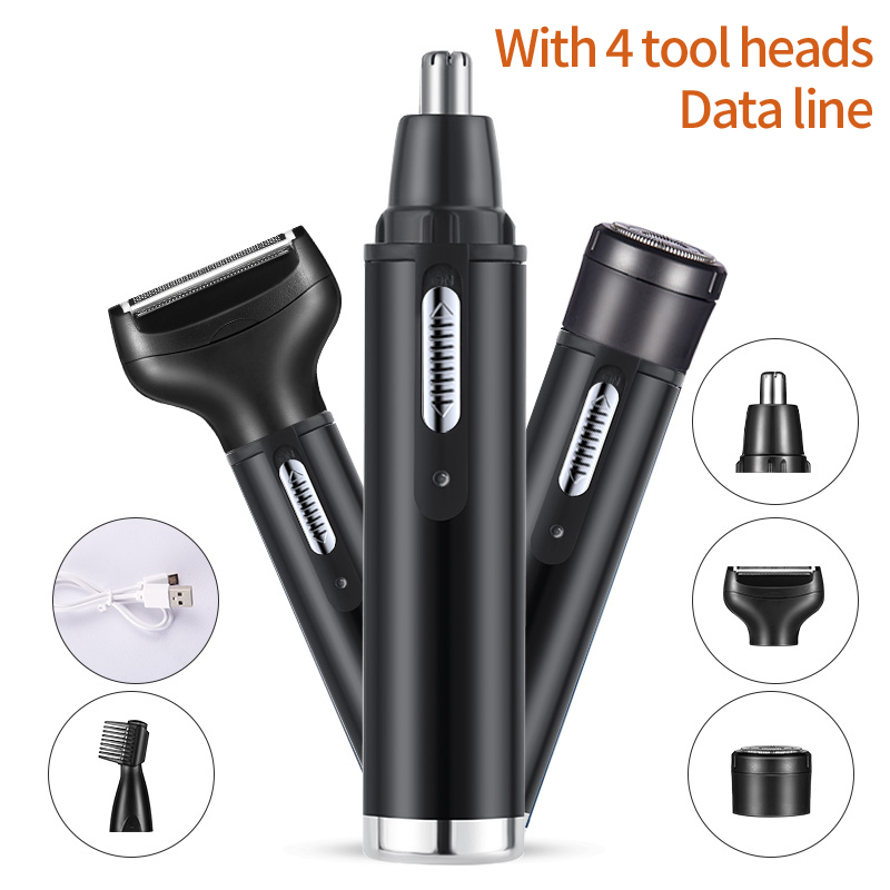 Beard Trimmer - Elektrische neus-oorhaartrimmer voor mannen Pijnloos oplaadbaar