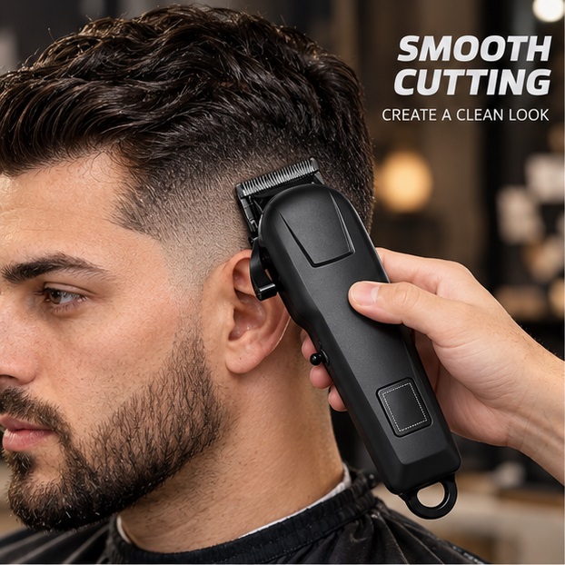 Electric Shaver Rotary - Elektrische tondeuse en scheerapparaatset, met batterij-indicator,