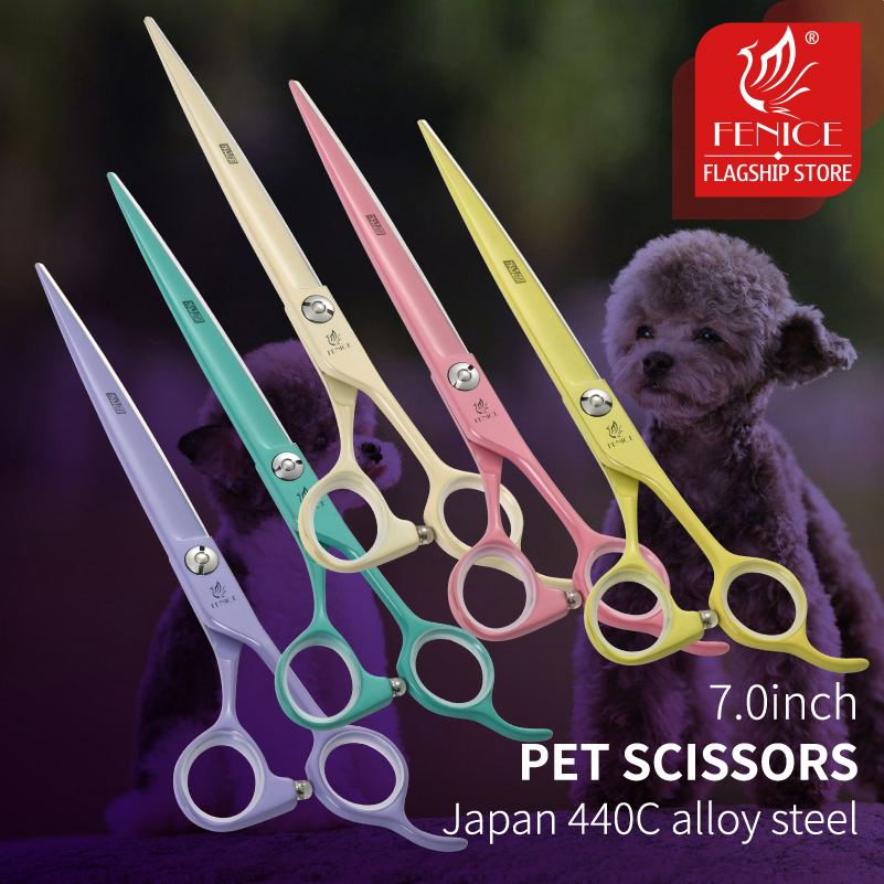 Grooming Scissors - Fenice Jp440c Kleurrijke Professionele 7.0 Inch
