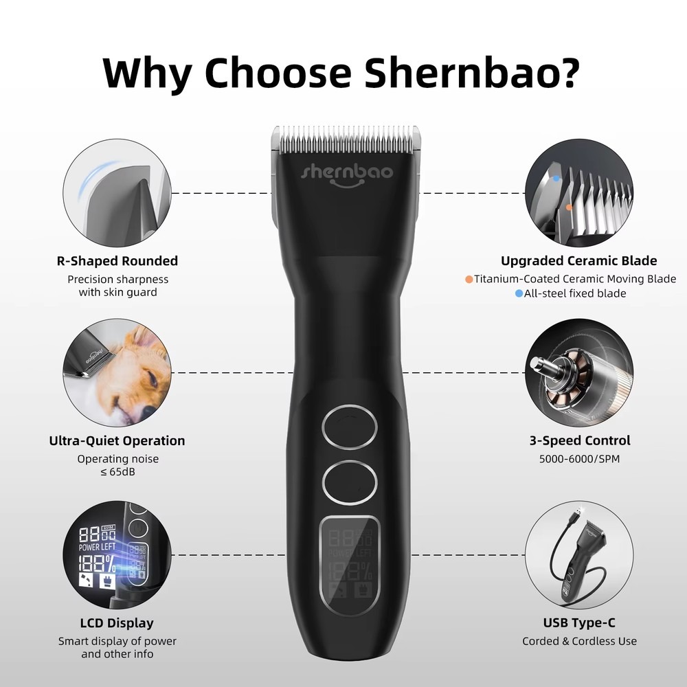 Shernbao PGC-880 D-serie draad - Hair Clipper recensie en prijs