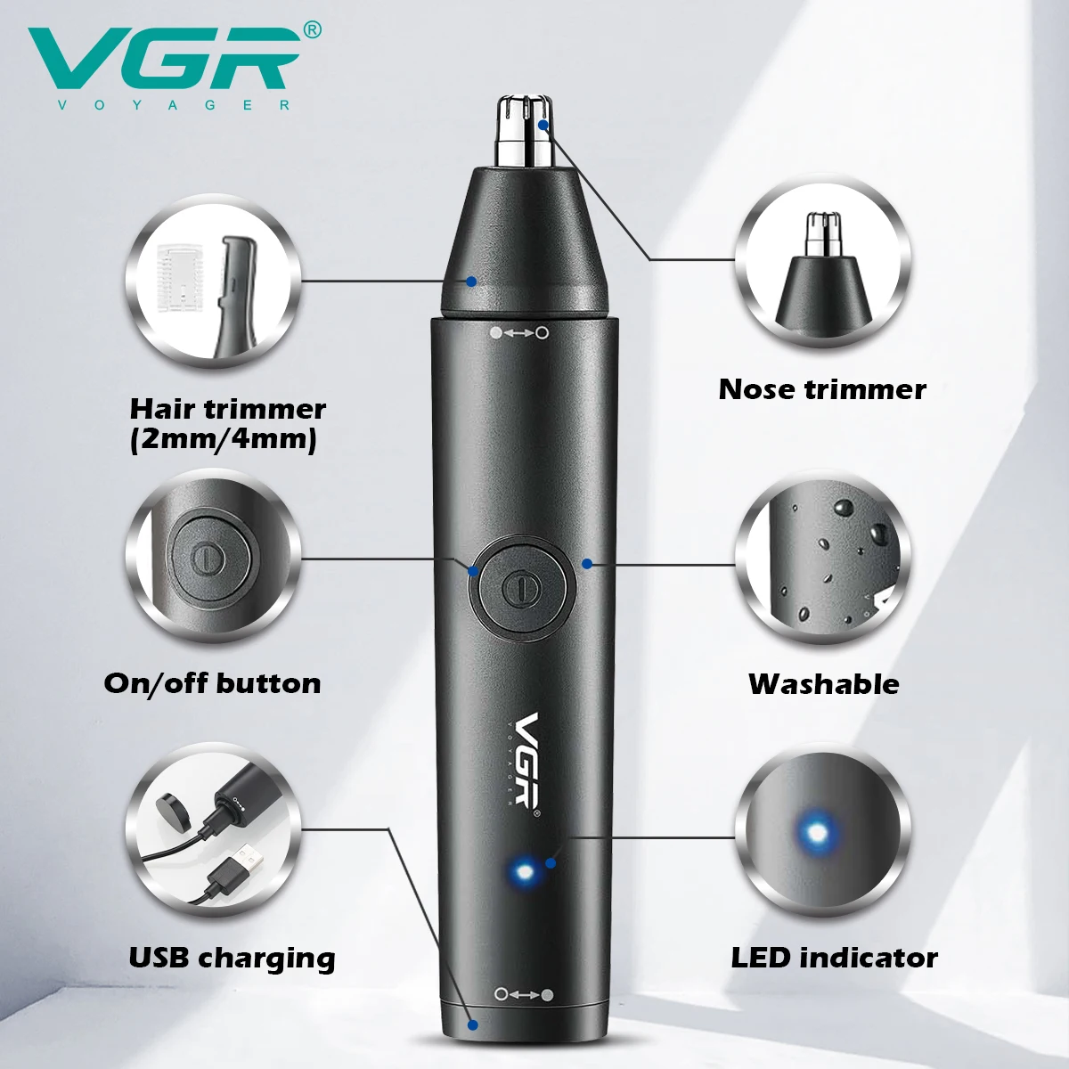 VGR Wasbare neushaartrimmer Ba - Beard Trimmer recensie en prijs