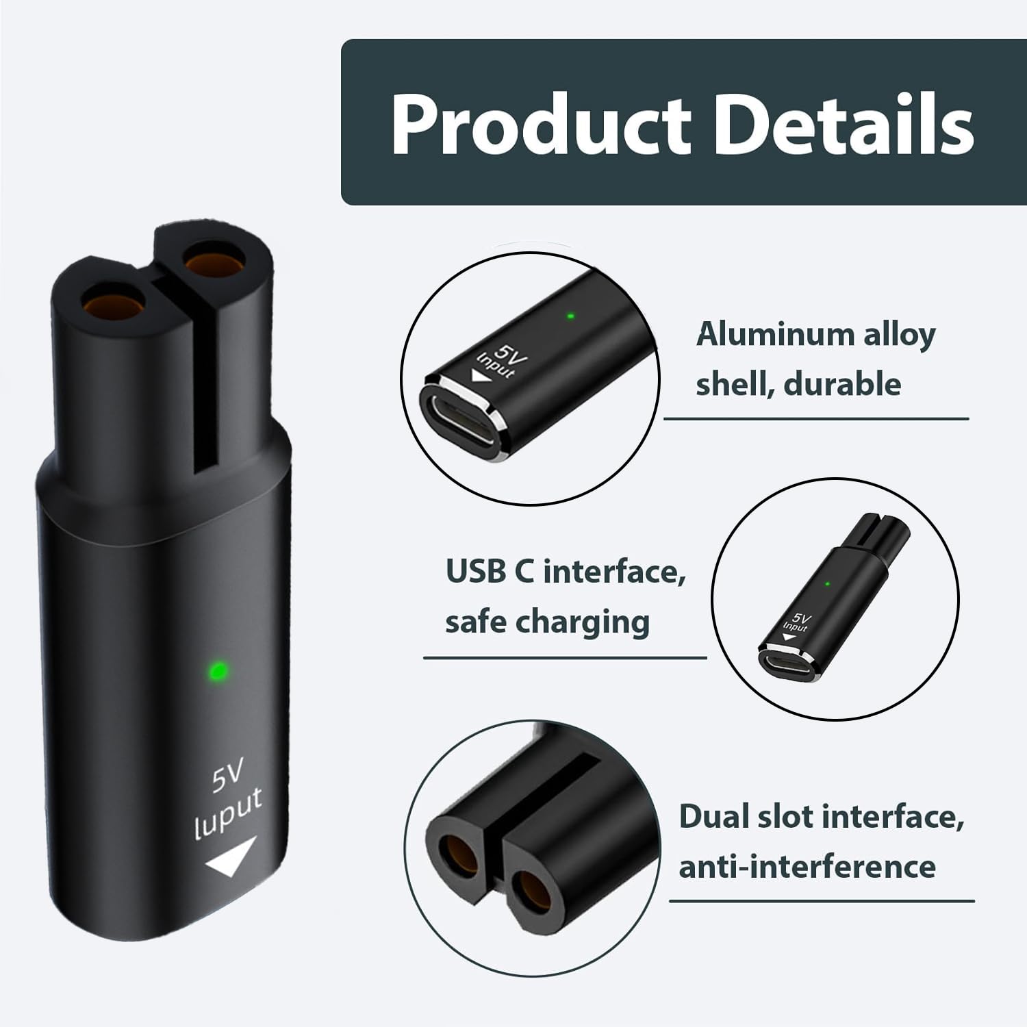 5V 15V USB Type C Oplaadadapte - Beard Trimmer recensie en prijs